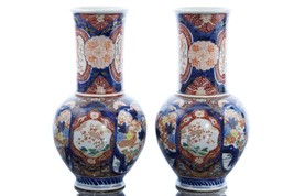 12&quot; Meiji Period Japanese Imari Vases pair - £586.65 GBP