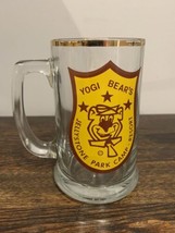 Vintage Yogi Bear Jellystone Park Camp Resort Glass Stein Rondeau Ontario - £27.12 GBP