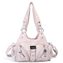 Women Soft Bag Small Handbags Top-handle Handbag Fashion Satchel Multi-Pockets S - £45.37 GBP