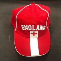 England Soccer Red Adjustable Buckled Hat Cap NEW - £23.44 GBP