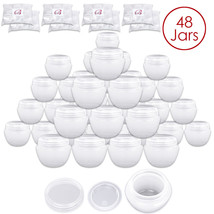 Beauticom (48 Pieces) 50G/50Ml High Quality Frosted White Ov Container Jars - £59.03 GBP