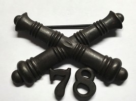 1902-1905, U.S ARMY ARTILLERY CORPS, BRONZE, 78th FIELD ARTILLERY, COLLA... - $34.65