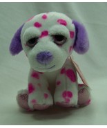 Russ Li&#39;L Peepers PORSHA THE PINK &amp; PURPLE DALMATIAN 5&quot; Plush STUFFED AN... - £12.89 GBP