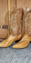 Womens cowboy boots Cowtown Brown Ostrich (some usage) size 9 1/2 EE  item: P119 - £126.50 GBP