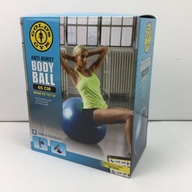 Gold&#39;s Gym Anti-Burst Body Ball 65 cm Tighten Your Core Includes Air Pump - £15.97 GBP