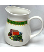 Gibson John Deere Model B White Pitcher 2L Green Tractor &amp; Red Farm 8&quot; C... - €27,34 EUR