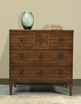 Port Eliot Biedermeier Chest | Sunburst Mahogany 3-Drawer Design - £2,850.43 GBP