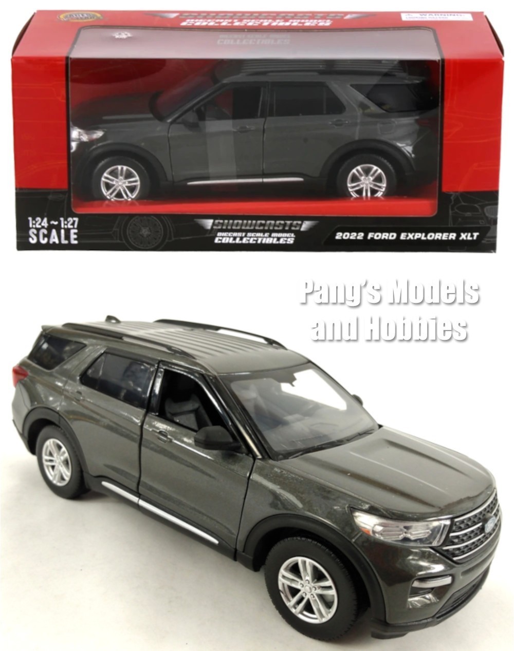 2022 Ford Explorer XLT 1/24 Scale Diecast Model by Showcasts - GRAY w/ BOX - $34.64