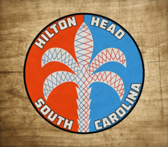 Hilton Head South Carolina 3&quot; Sticker Decal Island Palm Laptop Bumper Truck - £3.87 GBP