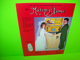 The MATING GAME 1986 Original NOS Video Arcade Game Promo Vintage Artwork Promo - £12.33 GBP