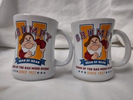 Disney Store Exclusive GRUMPY Dean of Mean Coffee Mug  12oz 7 dwarfs Set of 2 - £7.95 GBP