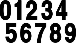 Factory Effex Pro Number Plate Stickers 8in. No.3 Black - $6.95