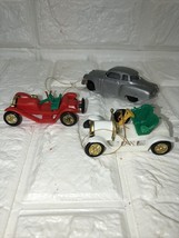 Miniature Plastic Car Ornaments Made in Hong Kong 307 &amp; 306 - £10.07 GBP