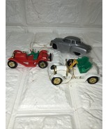 Miniature Plastic Car Ornaments Made in Hong Kong 307 &amp; 306 - £9.91 GBP