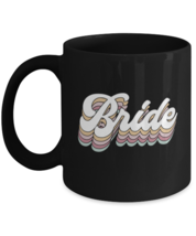 Bride Mugs Bride, Bachelorette, Retro Black-Mug  - £12.74 GBP