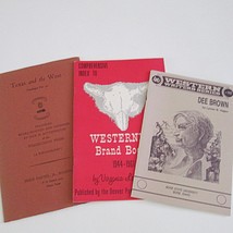 Vintage Western Book Catalog Pamphlet Lot Writers Series Westerners Brand Texas - $39.57