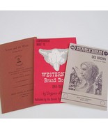 Vintage Western Book Catalog Pamphlet Lot Writers Series Westerners Bran... - $39.57