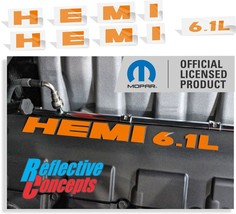 6.1L HEMI Engine Cover Decals for Charger and Challenger SRT8 - £11.58 GBP