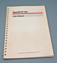 Vintage 1990 SpeedStar VGA Board User Manual Version 3.00 - $17.60