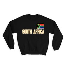 South Africa : Gift Sweatshirt Flag Pride Patriotic Expat South African Country - £22.82 GBP