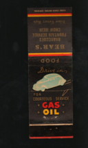 Bear&#39;s Drive In Gas Oil Service Victory Hill Clarksburg WV Vintage Match... - £5.08 GBP