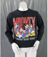 Vintage Disney Sweater - Mickey Grunge Wear - Men&#39;s Small - $2,375.85 MXN