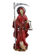 Red Robe Holy Death Santa Muerte Day of The Dead Figurine Symbol Of Love... - €35,17 EUR