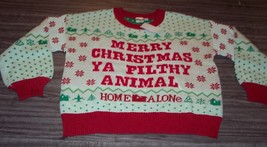 Womens Home Alone Ya Filthy Animal Christmas Sweater Medium New w/ Tag - £31.15 GBP