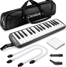 Black, Cy0050-1 Cahaya Melodica 32 Keys Double Tubes Mouthpiece Air Piano - $41.92
