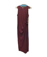 Nine Britton Stitch Fix Burgundy Twist Ruched Midi Dress Knit Size M NWT - $636.49 MXN