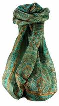 Mulberry Silk Traditional Long Scarf Madh Charcoal by Pashmina &amp; Silk - £18.92 GBP