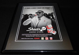 Pitbull 2011 Sheets Energy Strips Framed 11x14 ORIGINAL Vintage Advertis... - £27.05 GBP