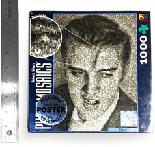 Robert Silver&#39;s - Elvis Photomosaics Jigsaw Puzzle 1000 Pcs. w/ Poster - $27.68