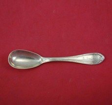 Bead by John Polhamus Coin Silver Egg Spoon 4 3/8&quot; Silverware Heirloom - £62.43 GBP