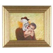 &quot;Clowns Love Babies Too&quot; By Anthony Sidoni 1999 Signed Oil on Canvas 32 1/2&quot;x29&quot; - £2,675.00 GBP