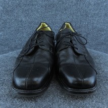 Belvedere Bay Bridge Men Derby Oxfords Shoes Black Leather Lace Up Size 8.5 EW - £13.49 GBP