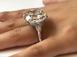 1.75Ct Cushion Cut Diamond Engagement Wedding Ring 14K White Gold Over - £76.73 GBP