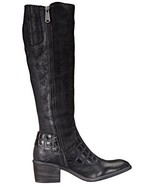 New Womens 5.5 Designer Donald J Pliner Tall Boots Black NIB Dulce Riding Wester - $480.15