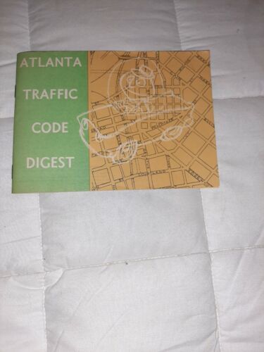 RARE Vintage 1960s Atlanta Georgia Traffic Code Digest - $16.79