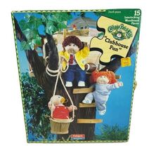 VINTAGE 1984 CABBAGE PATCH KIDS DOLLS PLAYSKOOL WOODEN PUZZLE CLUBHOUSE FUN - $19.00