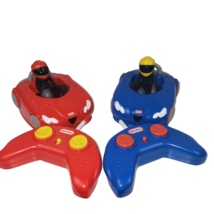 Little Tikes Remote Control RC Toy Bumper Cars Race Blue Red Remotes Works - £14.38 GBP