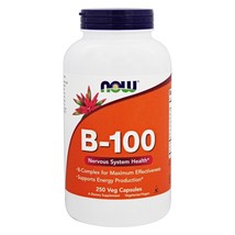 NOW Foods Vitamin B100 High Potency B Complex, 250 Capsules - $31.59