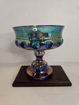 Indiana Glass Co Iridescent Carnival 5&quot; Class Wedding Bowl With Original Box - £18.52 GBP