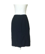 Kasper Women&#39;s Navy High-Waist Knee-Length Midi Dress Work Skirt Size 10p - $36.38