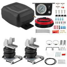 Air Spring Bag Tow Assist Rear &amp; Compressor Kit For Chevy Chevrolet 1500 2007-18 - £253.37 GBP