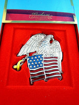 Gorham Silver Ornament Eagle of Courage Yellow Ribbon Support  our Troop... - $14.84