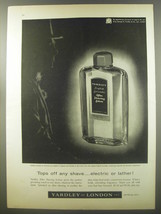 1956 Yardley English Lavender After Shaving Lotion Ad - Tops off any shave - £14.78 GBP