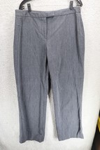 RAFAELLA Wide Straight Leg Slacks Pants Gray Heathers Women Sz 14 - $24.75