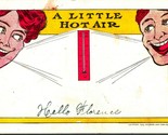 Comic Greetings A Little Hot Air Thermometer 1910 DB Postcard E8 - $8.86