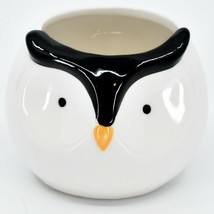 Cute Round Penguin Owl Bird Mini Succulent Ceramic Planter Pot with Drain Hole - £14.46 GBP